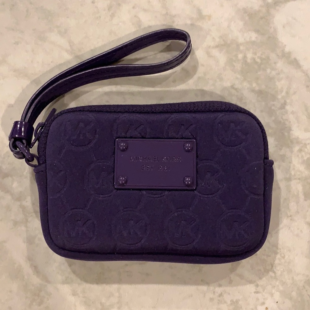 Michael Kors Purple Neoprene Wristlet- NWOT